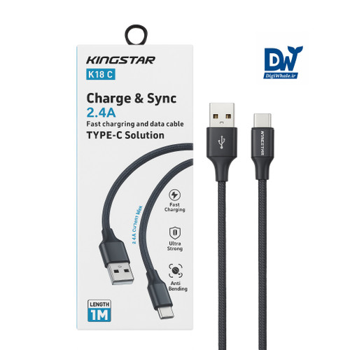 KINGSTAR K18C USB-C Cable Fast Charging & Data Sync 2.4A