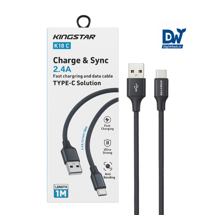 KINGSTAR K18C USB-C Cable Fast Charging & Data Sync 2.4A