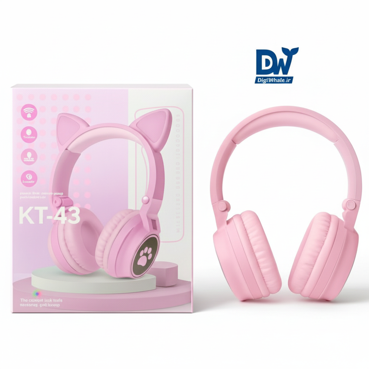 KT-43 Cat Ears Wireless Stereo Headphone