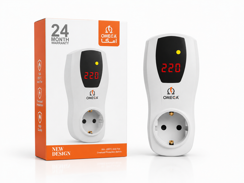 محافظ برق کولرگازی ماشین لباسشویی و ظرفشویی امگا مدل G1000
