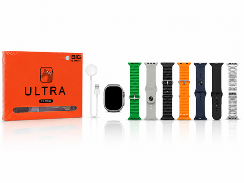 ساعت هوشمند مدل Ultra - همراه با بندهای متنوع و شارژر