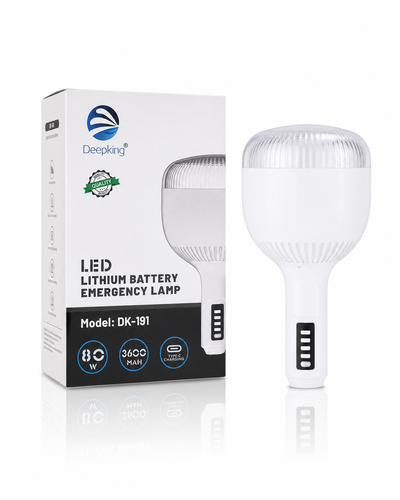 لامپ اضطراری شارژی LED دیپکینگ مدل DK-191 توان 80 وات